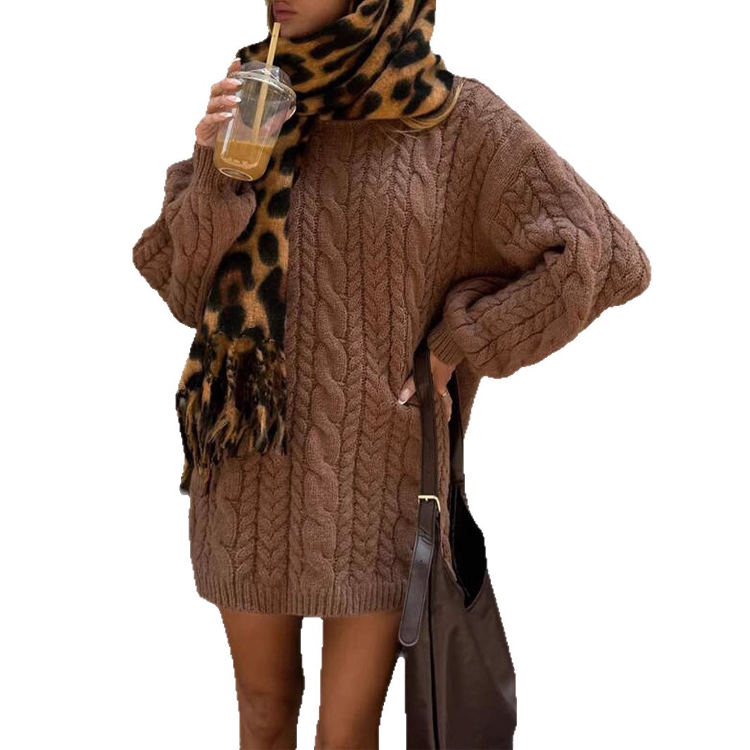 Women's Fashion New Round Neck Pullover Sweater