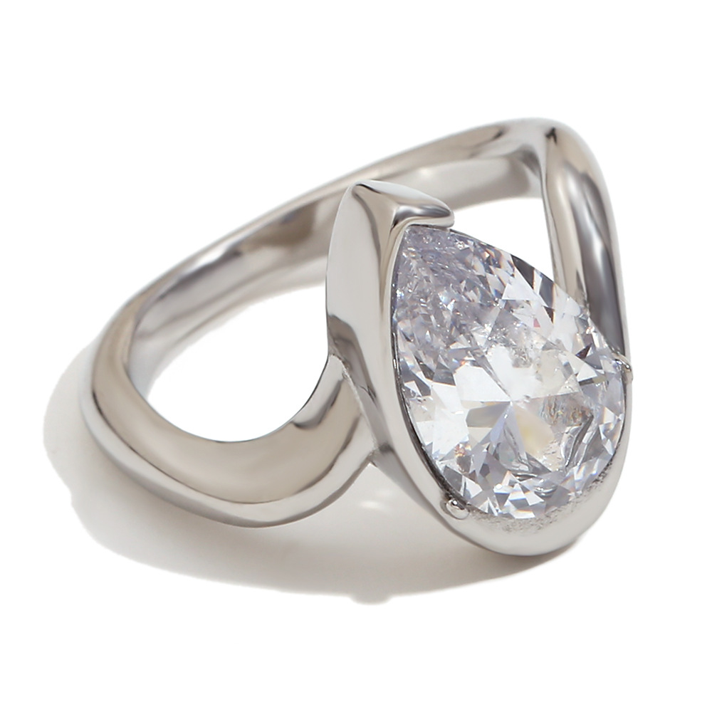 Fashion Temperament Personalized Minority Stainless Steel Ring For Women