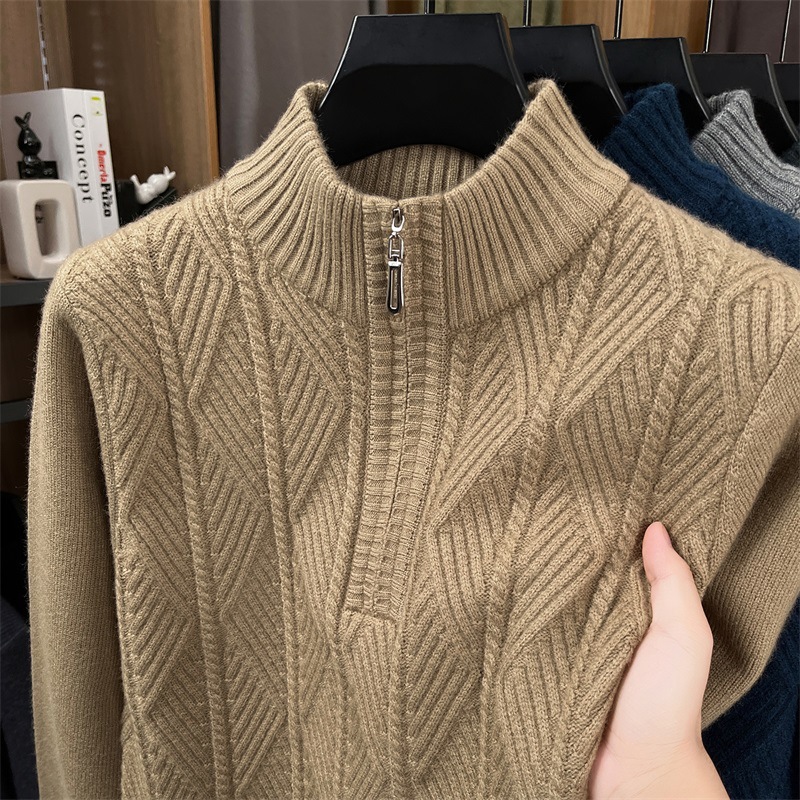 Men's Business Leisure Pullover Bottoming Sweater