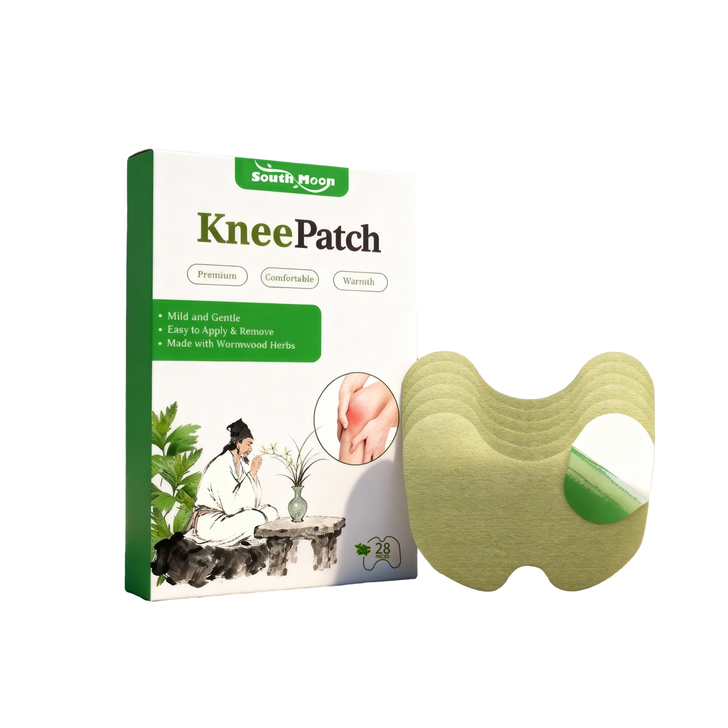 Mild Ingredients Knee Joint Warmth Herbal Care Patch