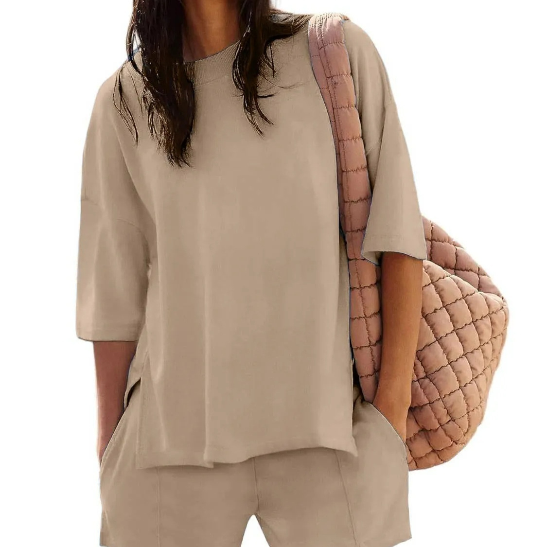 Summer New Women's Blouse Shorts Suit