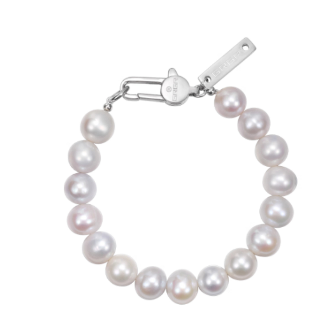 Men's Natural Pearl Bracelet Hip Hop European And American