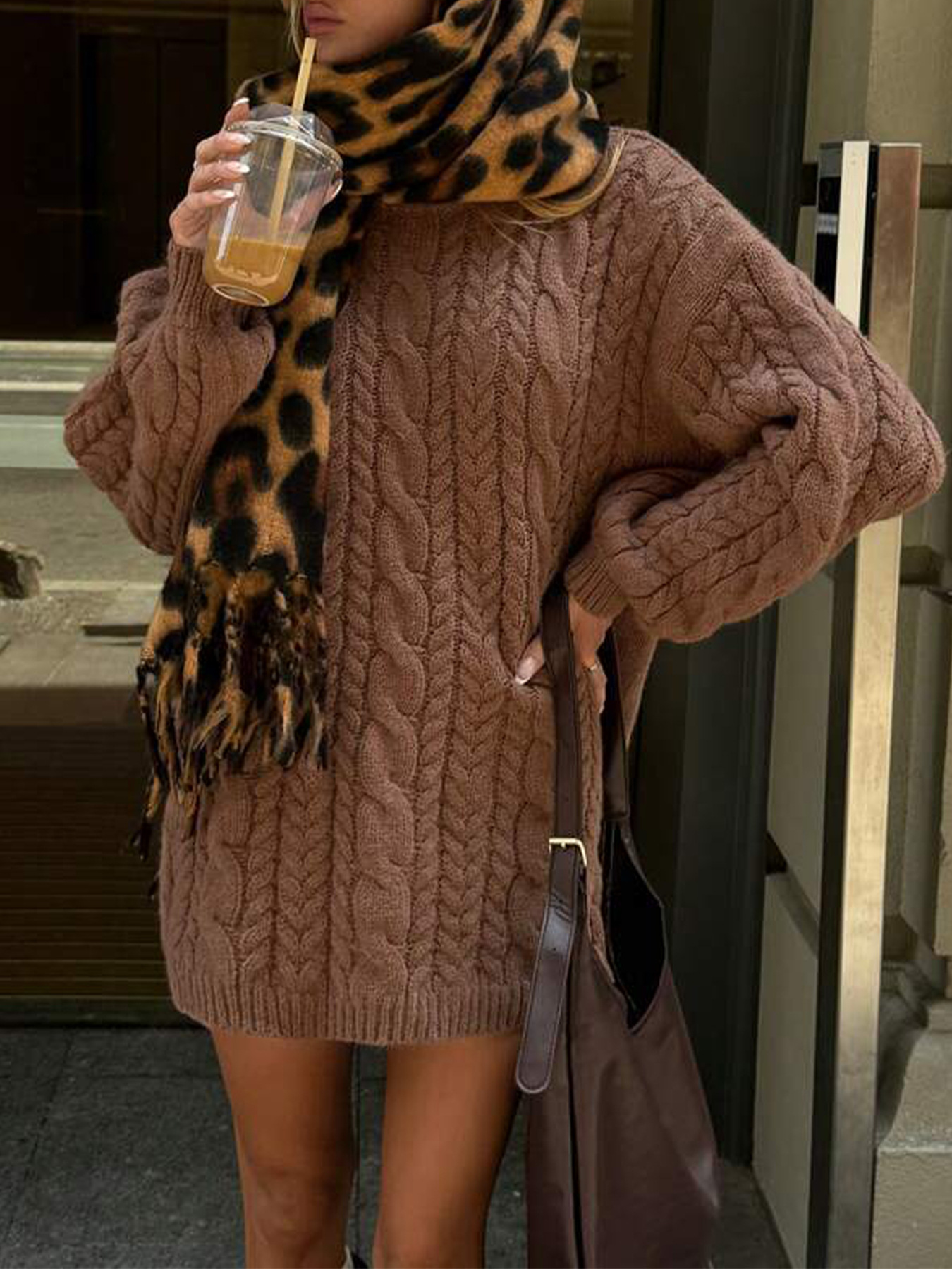 Women's Fashion New Round Neck Pullover Sweater