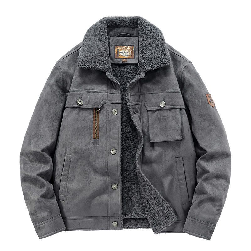 Autumn And Winter New Men's Deerskin Jacket