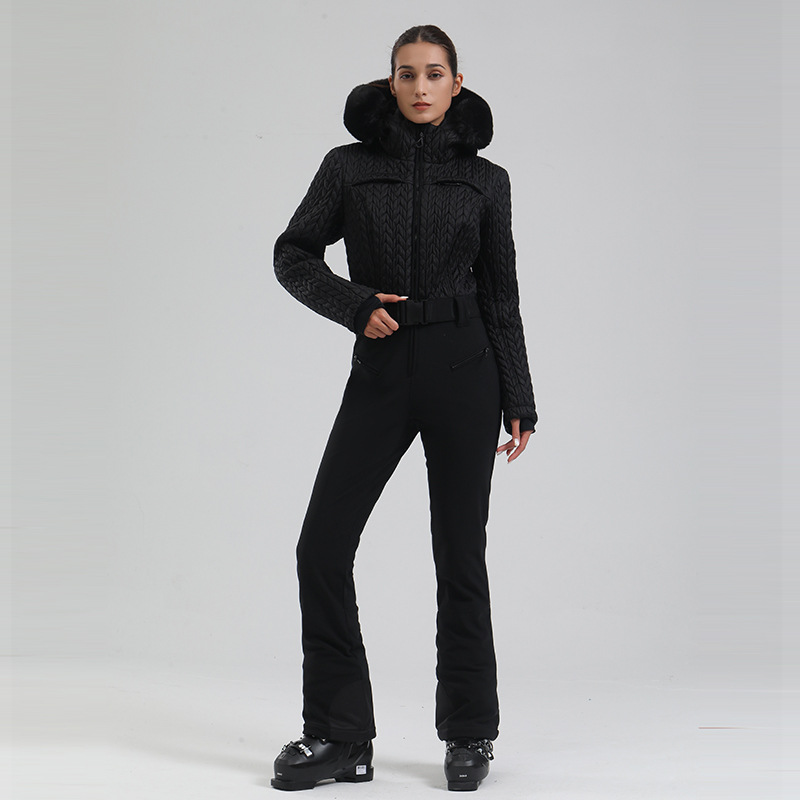 Women's New Professional Double-board Waterproof Ski Suit