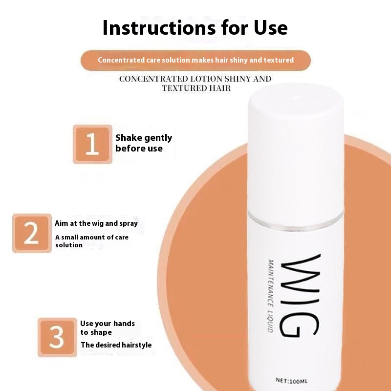 No Wash Essential Oil Wig Care Solution, Nutrient Solution, Frizz