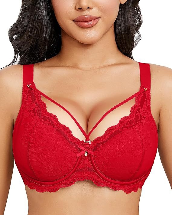 Sexy Lace Has Steel Ring Big Breast Small Push-up Adjustable Plus Size Bra