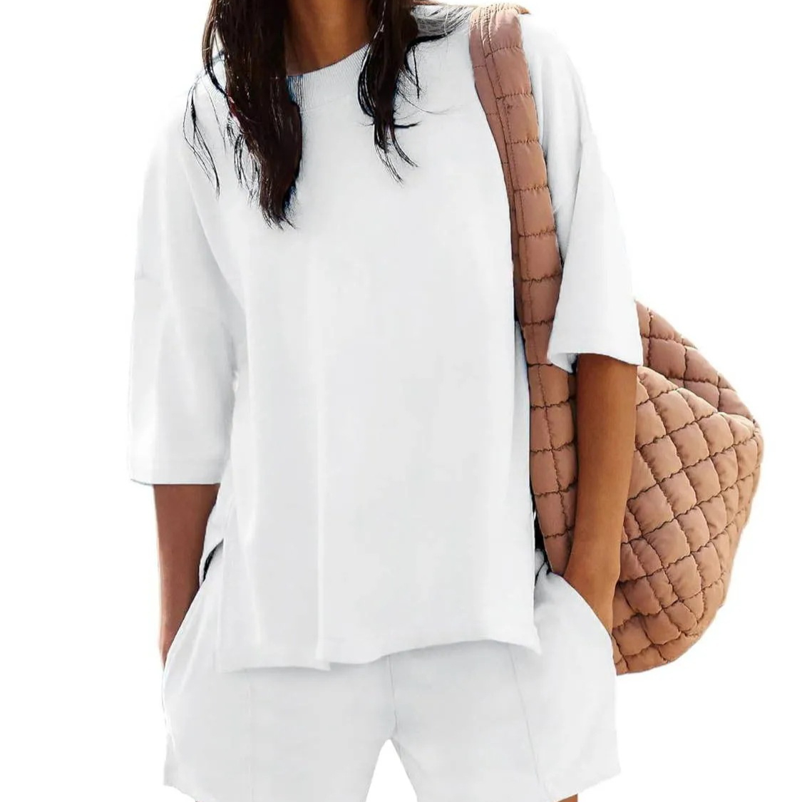 Summer New Women's Blouse Shorts Suit