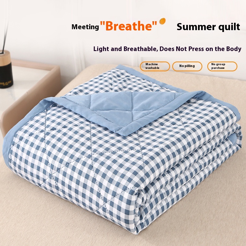 Washed Cotton Summer Quilt Non-printed Wind Summer Blanket