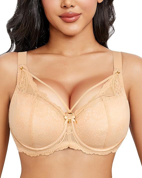 Sexy Lace Has Steel Ring Big Breast Small Push-up Adjustable Plus Size Bra