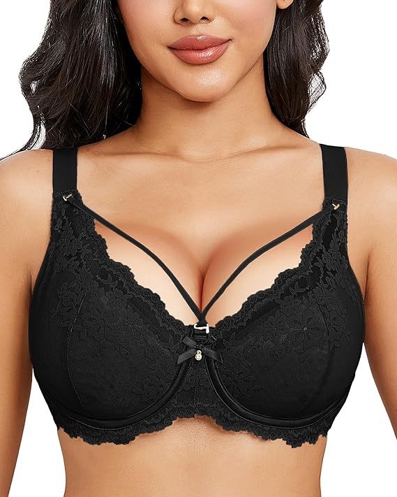 Sexy Lace Has Steel Ring Big Breast Small Push-up Adjustable Plus Size Bra
