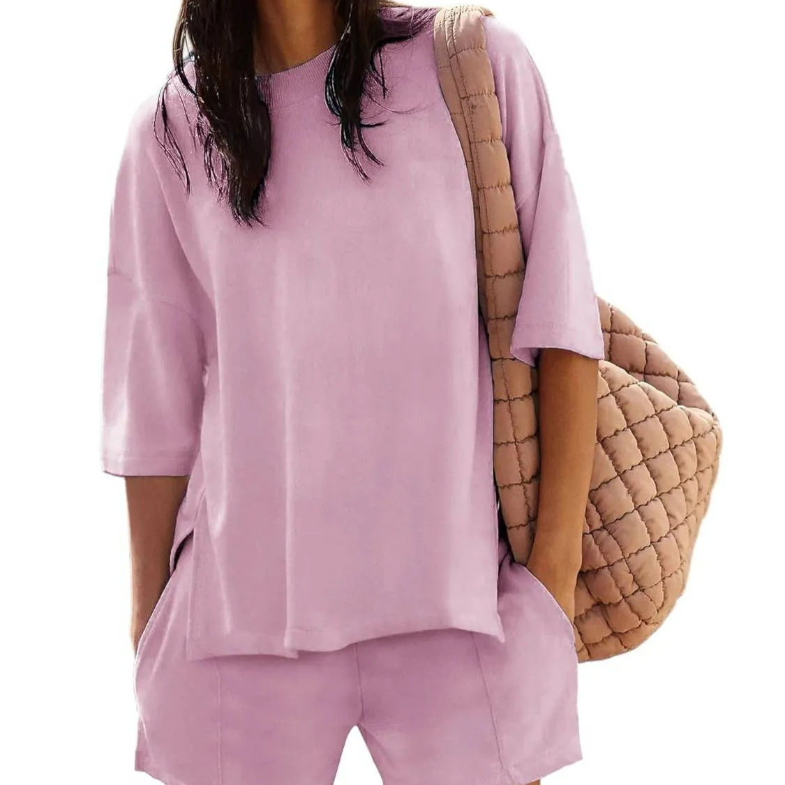 Summer New Women's Blouse Shorts Suit