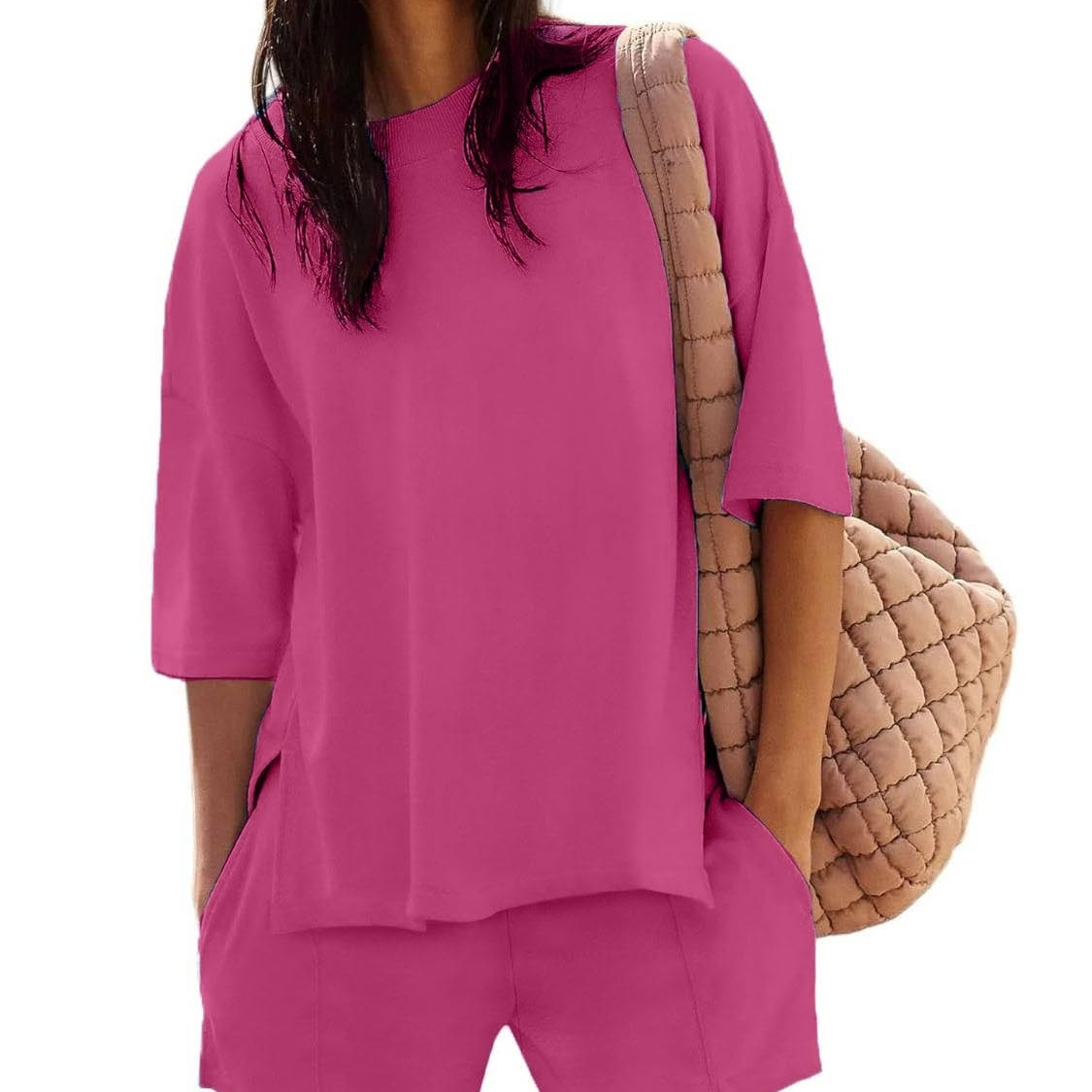 Summer New Women's Blouse Shorts Suit