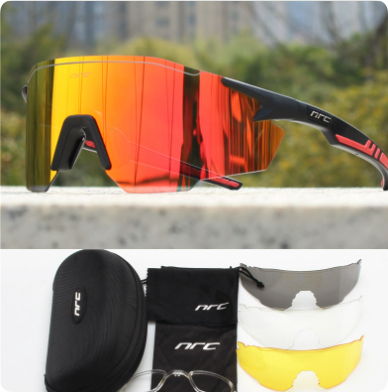 Ultra-light Frameless Photochromic Cycling Glasses For Mountaineering